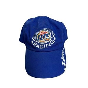 Kurt‎ Busch Miller Lite Racing Hat Strapback Cap Blue Penske Racing #2